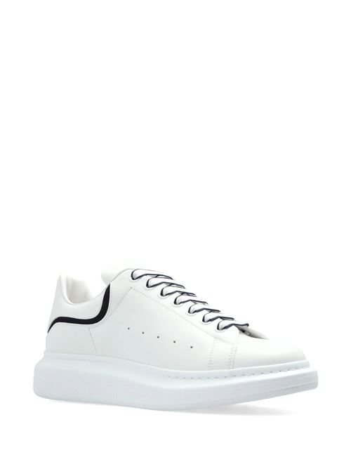 Sneakers in pelle bianca/nera Alexander McQueen | 794506WIEEW9095